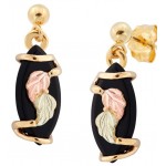 Genuine Black Onyx Earrings - by Landstrom's